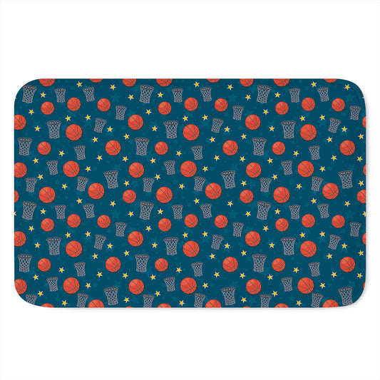 Basketball Theme Pattern Print Indoor Door Mat