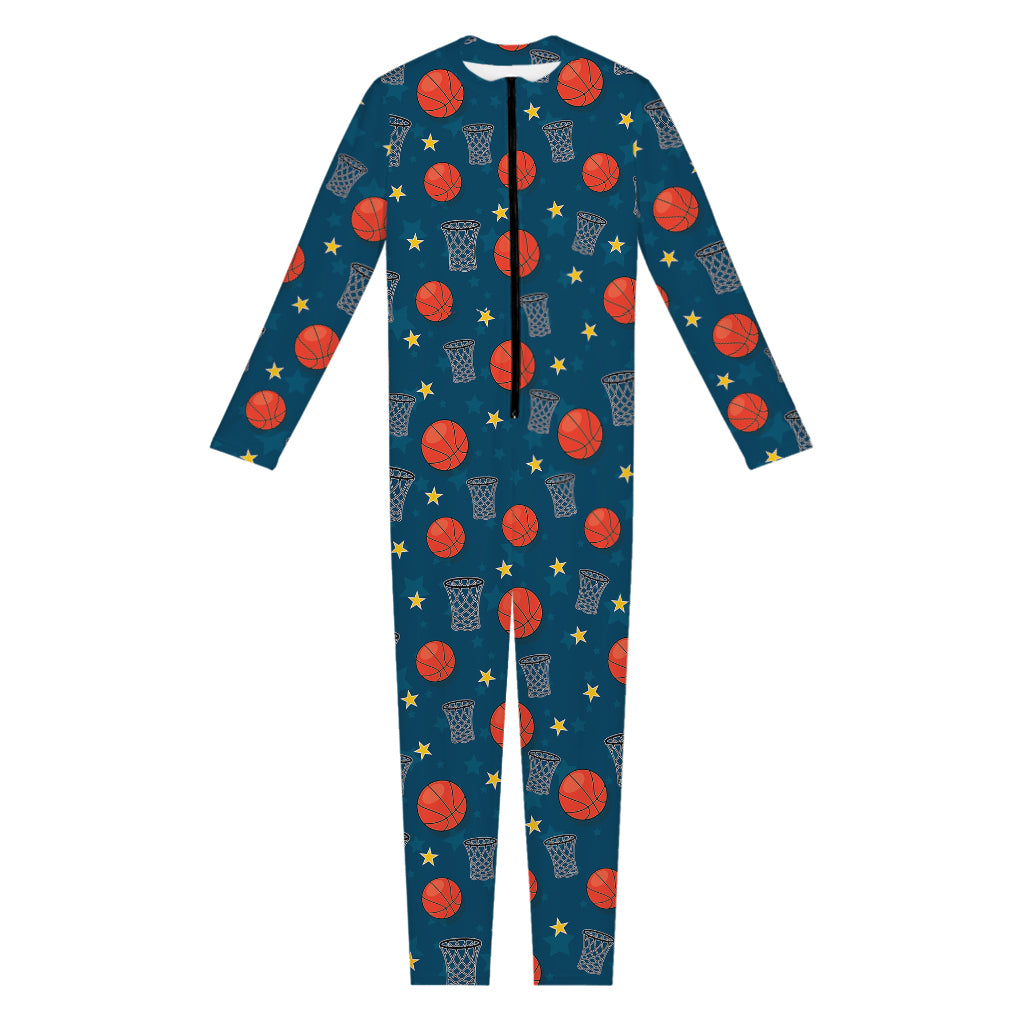 Basketball Theme Pattern Print Jumpsuit