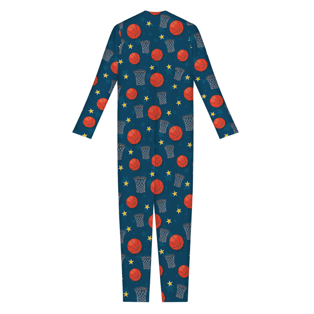 Basketball Theme Pattern Print Jumpsuit