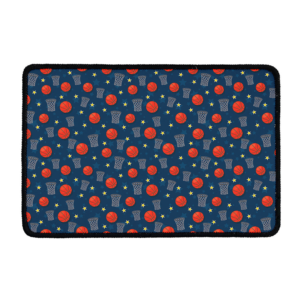 Basketball Theme Pattern Print Kitchen Mat