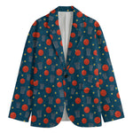 Basketball Theme Pattern Print Men's Blazer