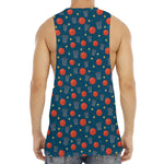 Basketball Theme Pattern Print Men's Muscle Tank Top