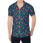 Basketball Theme Pattern Print Men's Shirt