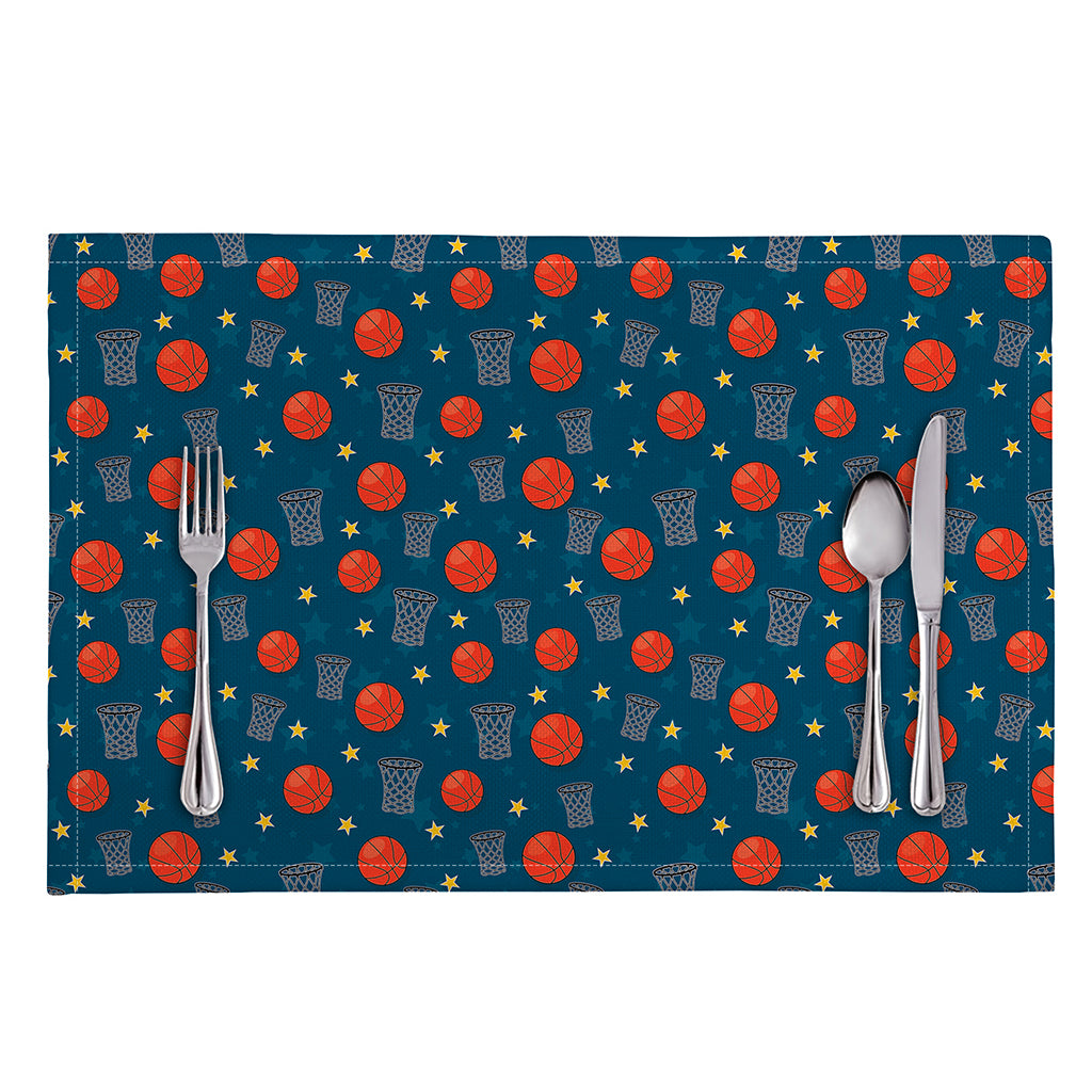 Basketball Theme Pattern Print Placemat