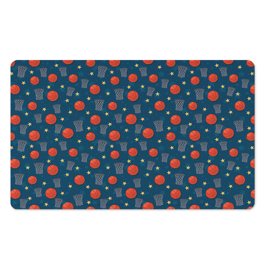 Basketball Theme Pattern Print Polyester Doormat