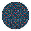 Basketball Theme Pattern Print Round Floor Mat