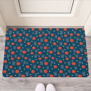 Basketball Theme Pattern Print Rubber Doormat