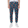 Basketball Theme Pattern Print Scuba Joggers