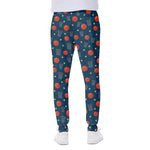 Basketball Theme Pattern Print Scuba Joggers