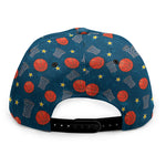 Basketball Theme Pattern Print Snapback Cap