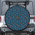 Basketball Theme Pattern Print Tire Cover With Camera Hole