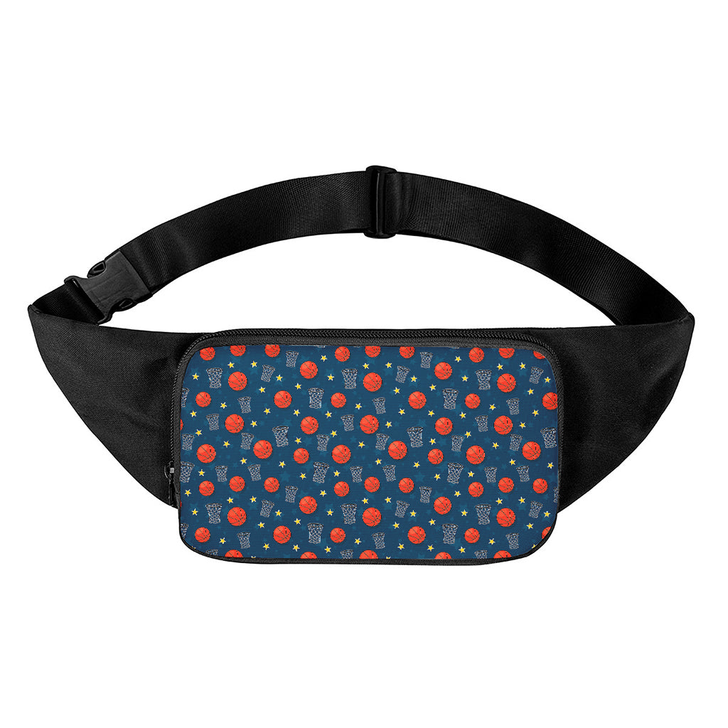 Basketball Theme Pattern Print Waist Bag