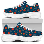 Basketball Theme Pattern Print White Chunky Shoes