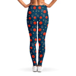 Basketball Theme Pattern Print Women's Leggings