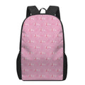 Be Strong Breast Cancer Pattern Print 17 Inch Backpack