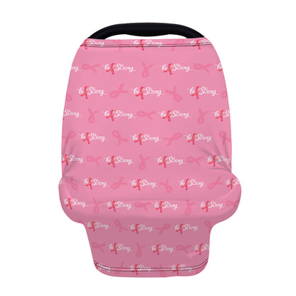 Be Strong Breast Cancer Pattern Print Baby Seat Cover