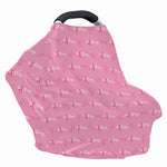 Be Strong Breast Cancer Pattern Print Baby Seat Cover