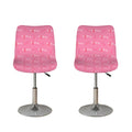 Be Strong Breast Cancer Pattern Print Bar Stool Covers