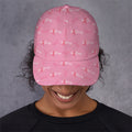 Be Strong Breast Cancer Pattern Print Baseball Cap