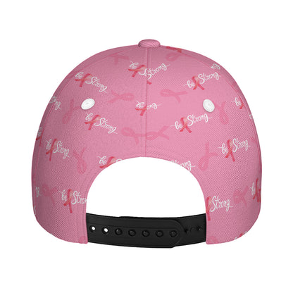 Be Strong Breast Cancer Pattern Print Baseball Cap