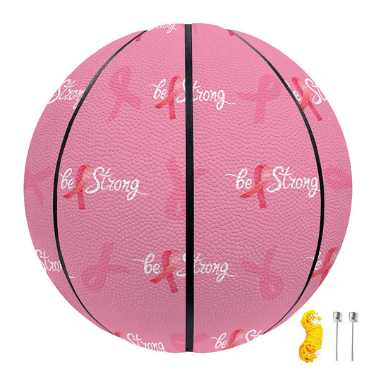 Be Strong Breast Cancer Pattern Print Basketball