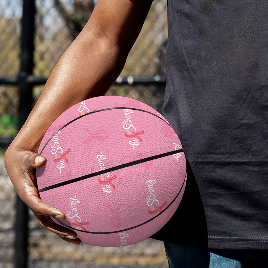 Be Strong Breast Cancer Pattern Print Basketball