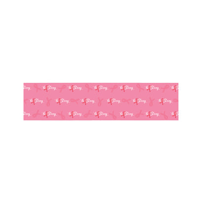Be Strong Breast Cancer Pattern Print Bed Runner