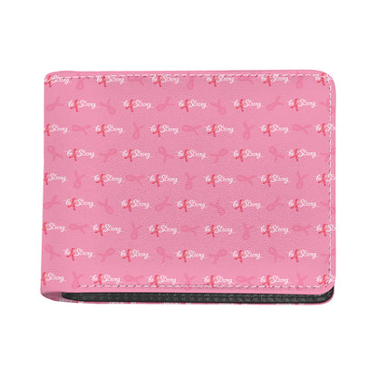 Be Strong Breast Cancer Pattern Print Bifold Wallet