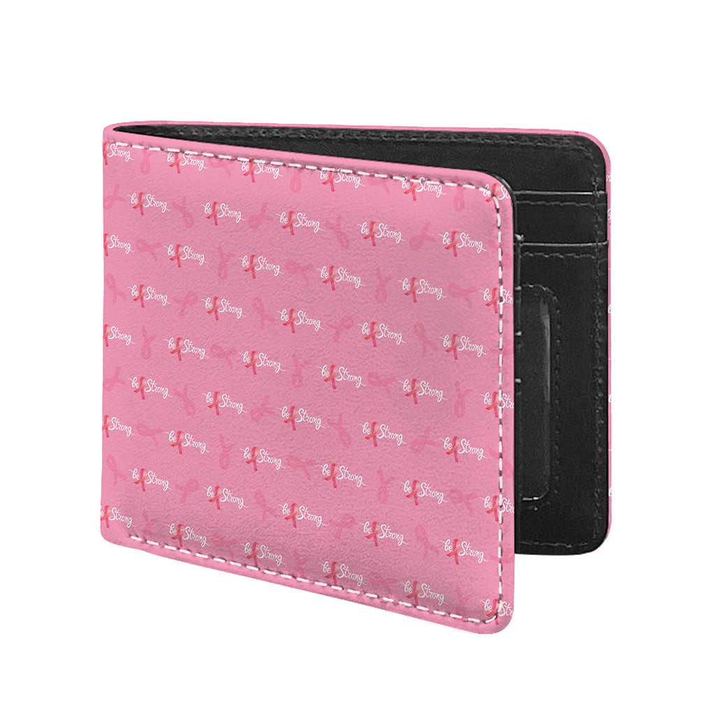 Be Strong Breast Cancer Pattern Print Bifold Wallet