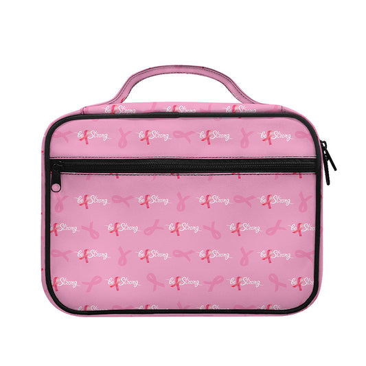 Be Strong Breast Cancer Pattern Print Briefcase Bible Bag