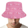 Be Strong Breast Cancer Pattern Print Bucket Hat