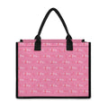 Be Strong Breast Cancer Pattern Print Canvas Tote Bag