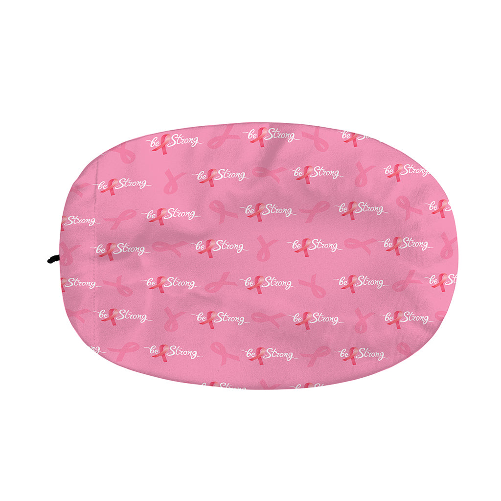Be Strong Breast Cancer Pattern Print Car Side Mirror Covers