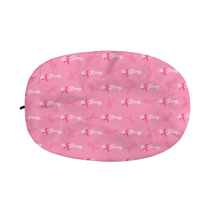 Be Strong Breast Cancer Pattern Print Car Side Mirror Covers