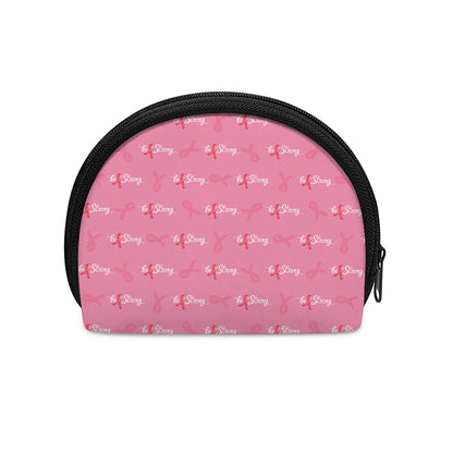Be Strong Breast Cancer Pattern Print Coin Purse