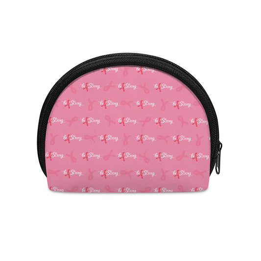 Be Strong Breast Cancer Pattern Print Coin Purse