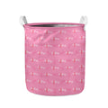 Be Strong Breast Cancer Pattern Print Collapsible Laundry Basket
