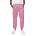 Be Strong Breast Cancer Pattern Print Cotton Sweatpants