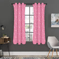 Be Strong Breast Cancer Pattern Print Grommet Curtain Panels