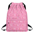 Be Strong Breast Cancer Pattern Print Drawstring Backpack