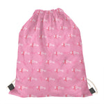 Be Strong Breast Cancer Pattern Print Drawstring Bag