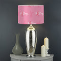 Be Strong Breast Cancer Pattern Print Drum Lamp Shade