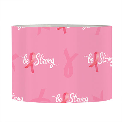 Be Strong Breast Cancer Pattern Print Drum Lamp Shade