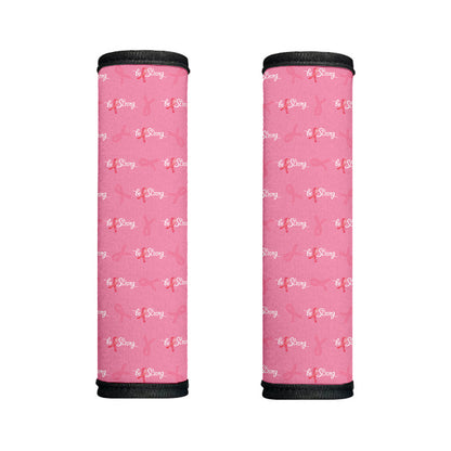 Be Strong Breast Cancer Pattern Print Handle Covers
