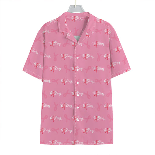 Be Strong Breast Cancer Pattern Print Hawaiian Shirt