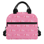 Be Strong Breast Cancer Pattern Print Insulated Lunch Bag