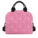 Be Strong Breast Cancer Pattern Print Insulated Lunch Bag