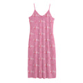 Be Strong Breast Cancer Pattern Print Jersey Midi Cami Dress