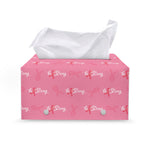 Be Strong Breast Cancer Pattern Print Leather Tissue Box Cover