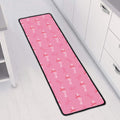 Be Strong Breast Cancer Pattern Print Long Kitchen Mat